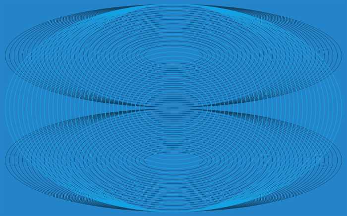 Digitaldrucktapete Eyes Wide Open Troika blue-blue