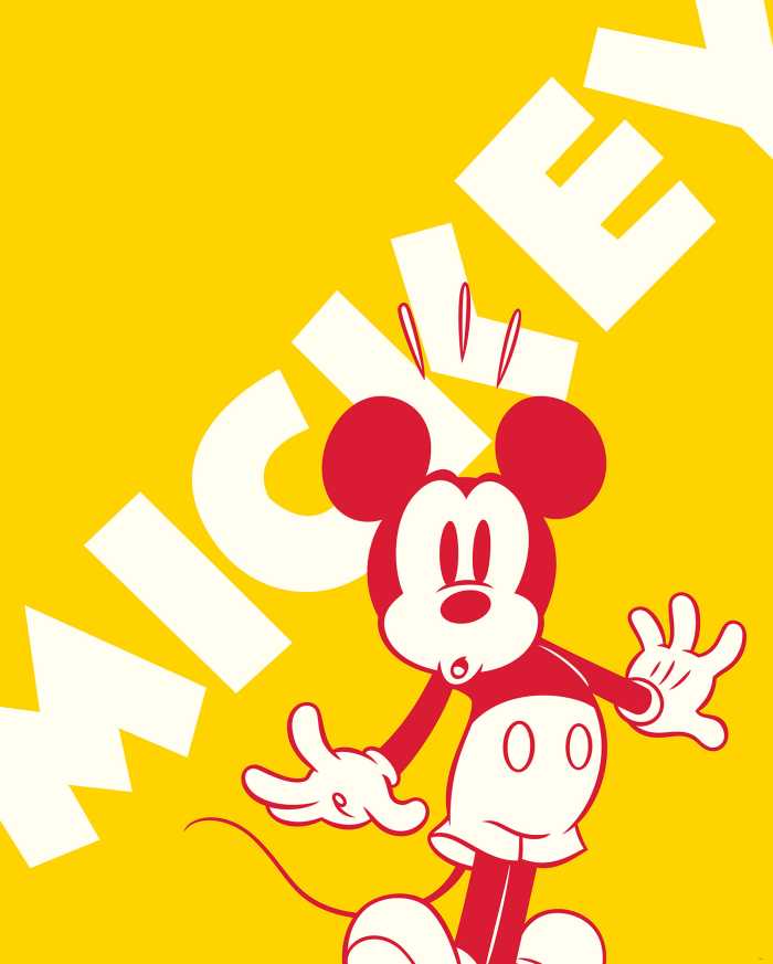 Digitaldrucktapete Mickey Contrast