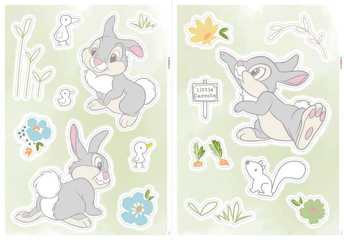 Wandtattoo Thumper Growing Carrots