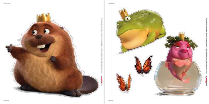 Wandsticker-Selbstklebefolie Disney Pixar Hoppers Queens and King