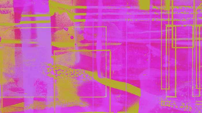 Digitaldrucktapete Columns Hanging pink