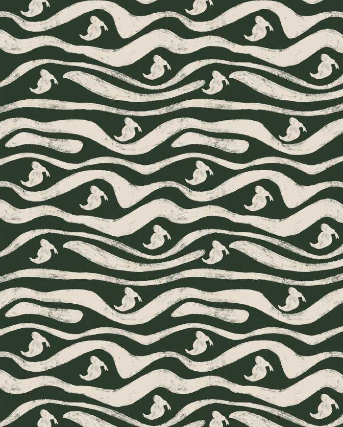 Digitaldrucktapete Disney Donald Duck Green Waves