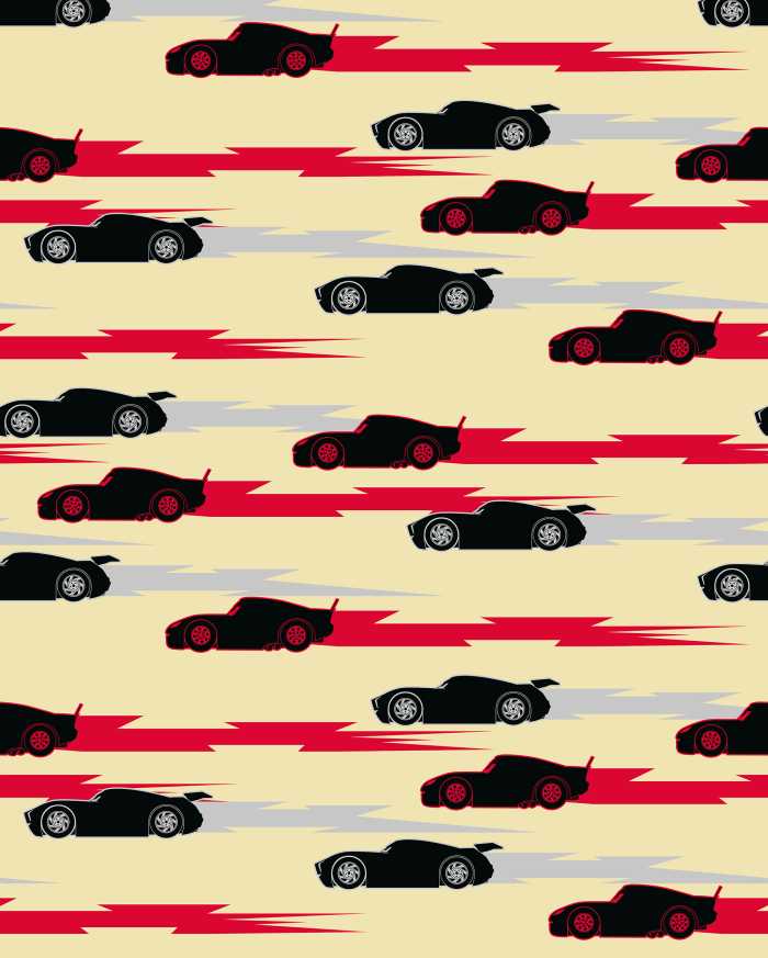 Digitaldrucktapete Disney and Pixar Cars Pattern