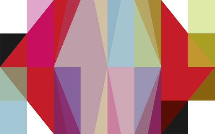 Digitaldrucktapete Gem Stone Kite red-rose-cognac