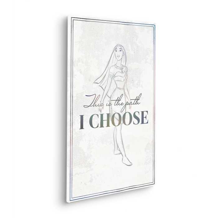 Vlies Bild auf Keilrahmen/ Echtholzrahmen Pocahontas - Your Choice