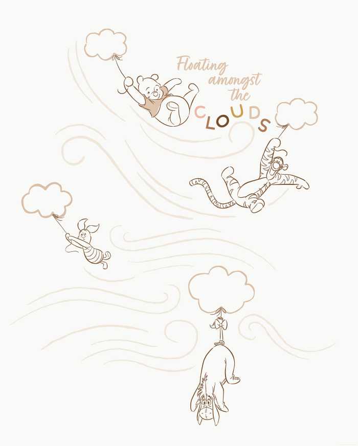 Digitaldrucktapete Disney Winnie the Pooh A Bluster Day