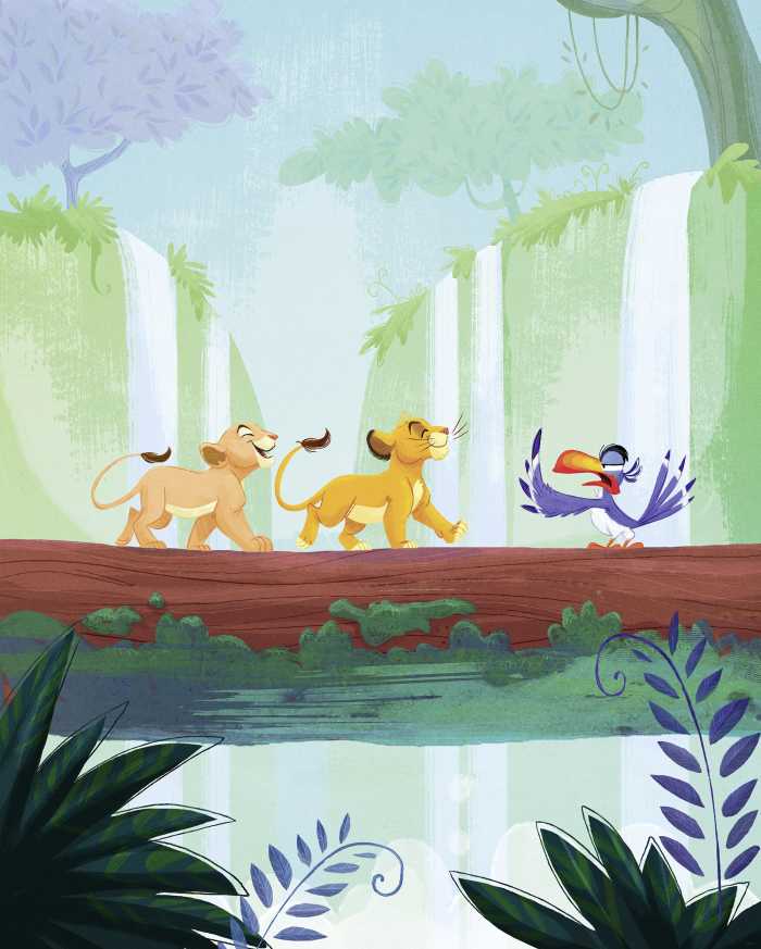 Digitaldrucktapete Disney The Lion King Classic Waterfall