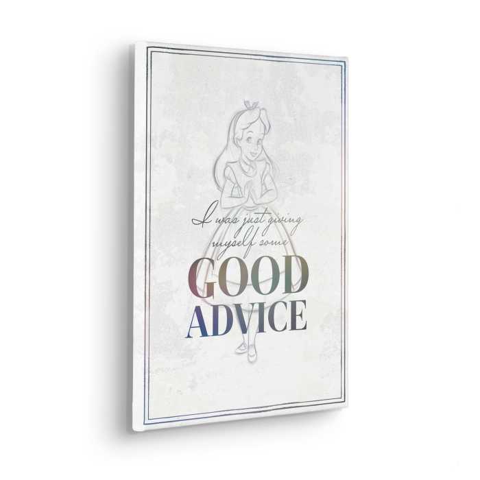 Vlies Bild auf Keilrahmen/ Echtholzrahmen Alice Just Saying