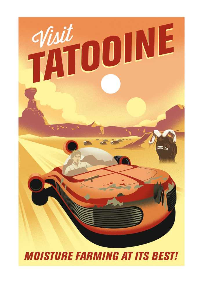 Poster Star Wars - Visit Tatooine!