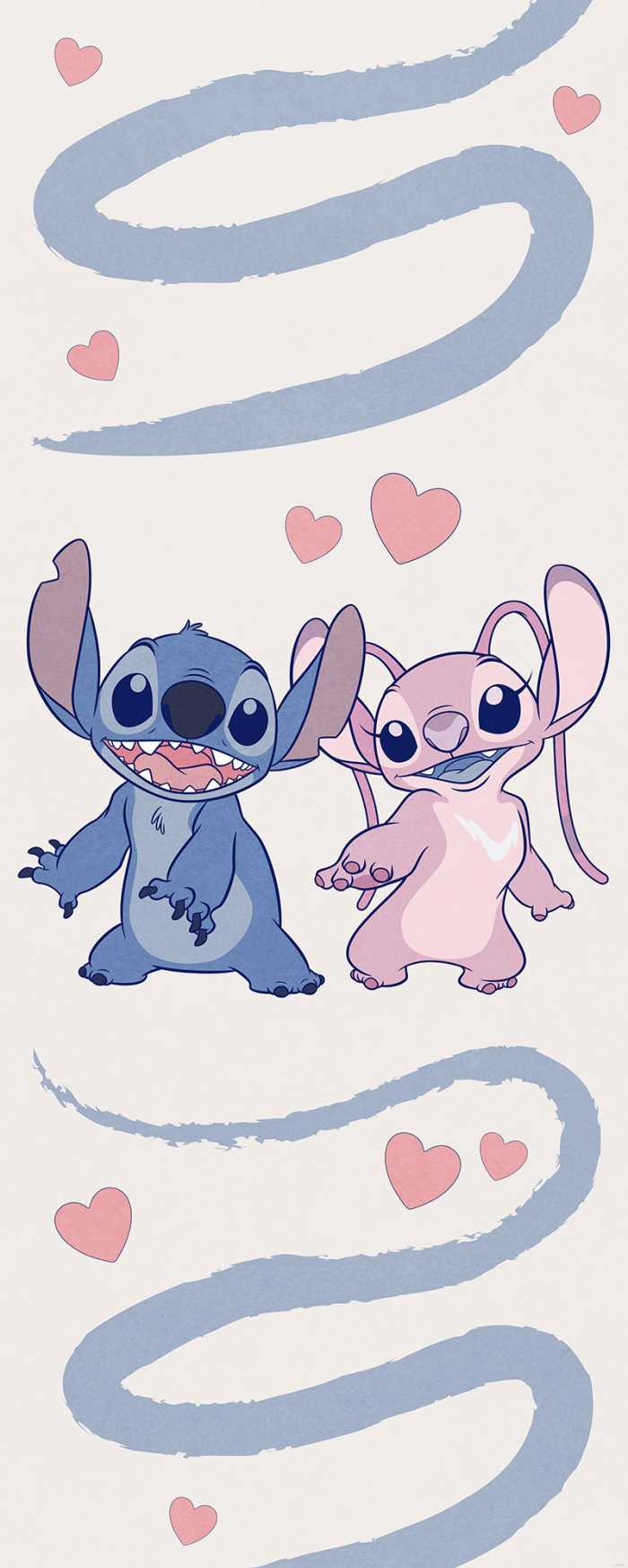 Digitaldrucktapete Disney Stitch Together Forever