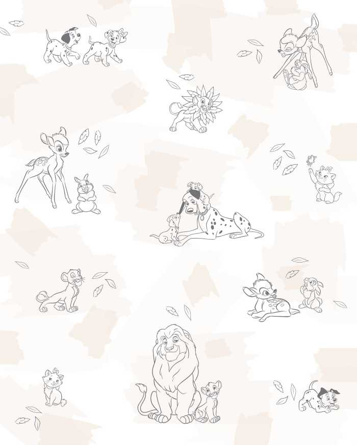 Digitaldrucktapete Disney Animals