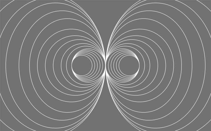 Digitaldrucktapete Infinite Glimpse Mirage grey-white