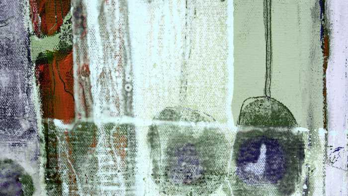 Digitaldrucktapete Bottles Lifting greygreen