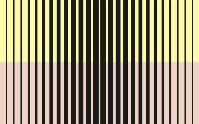 Digitaldrucktapete Lamello Mezzo black-yellowapricot