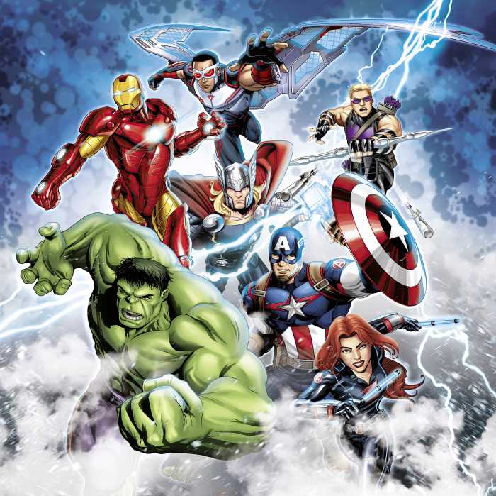 Digitaldrucktapete Marvel Avengers Mighty Team