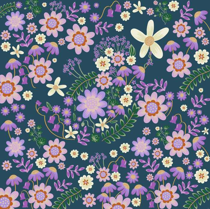Digitaldrucktapete Disney Minnie Mouse Gardening Club Blue