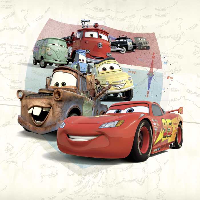 Digitaldrucktapete Disney and Pixar Cars Open Road