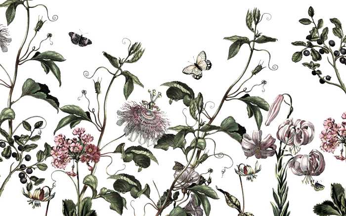 Digitaldrucktapete Paradis de Papillons
