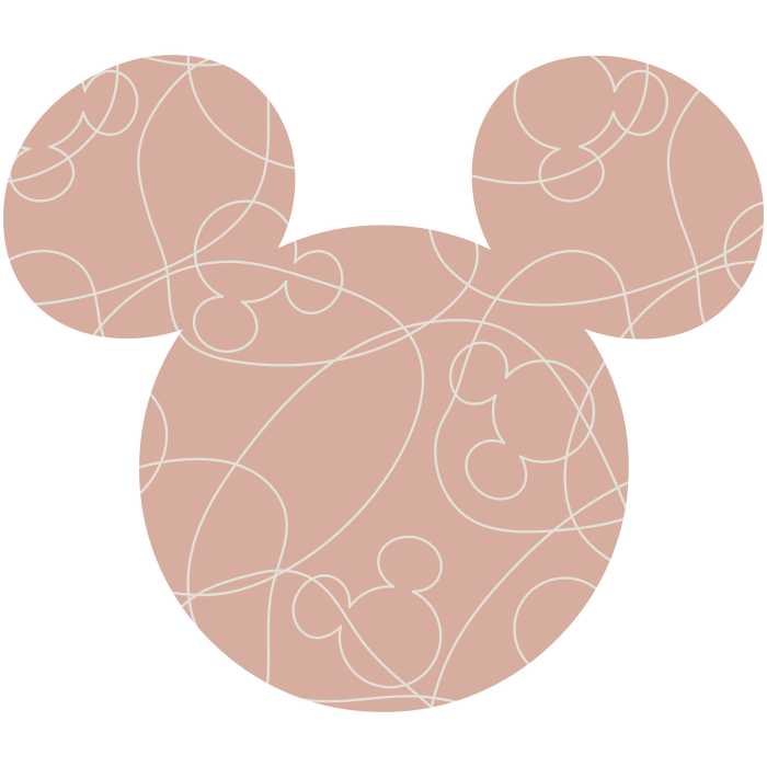 Wandtattoo Mickey Head Knotted