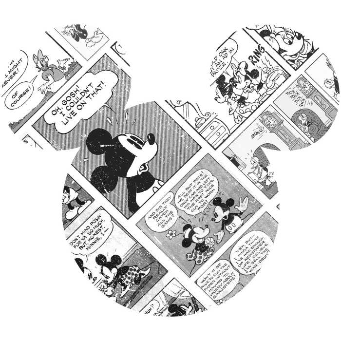 Wandtattoo Mickey Head Comic Cartoon