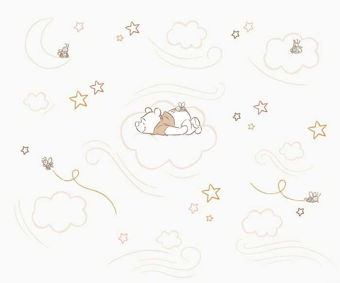 Digitaldrucktapete Disney Winnie the Pooh Sleepy Little Bear