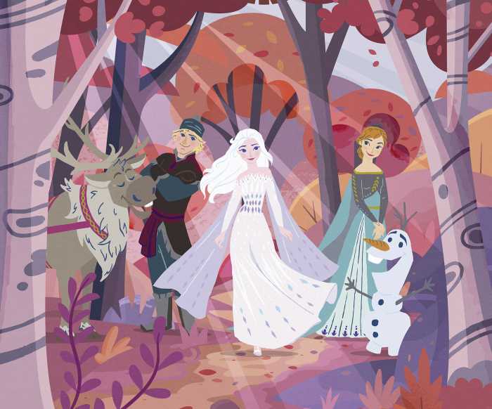 Digitaldrucktapete Disney Frozen Forest Friendship
