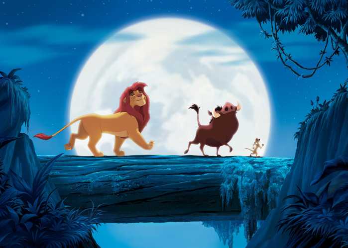Digitaldrucktapete Disney The Lion King Full Moon Walk