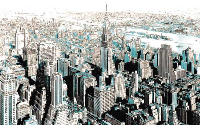 Digitaldrucktapete Gotham