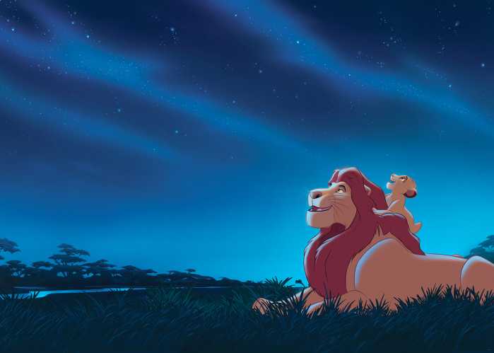Digitaldrucktapete Disney The Lion King Stargazing