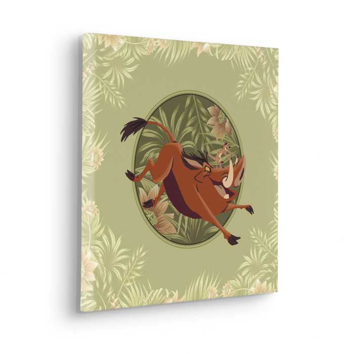 Vlies Bild auf Keilrahmen/ Echtholzrahmen Disney The Lion King Wild and Free Since 1994