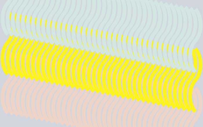 Digitaldrucktapete Comb bleu-yellowapricot