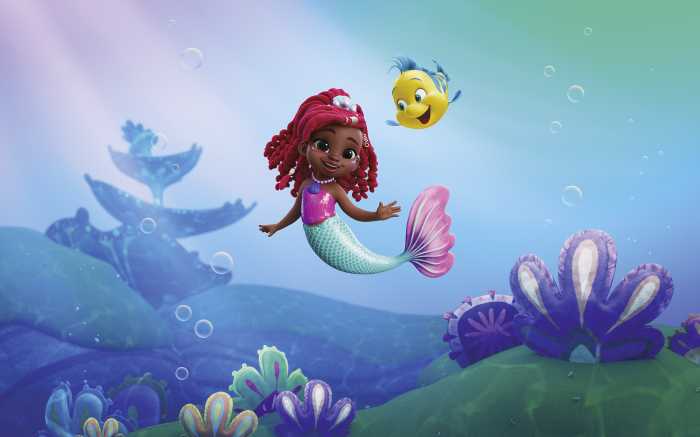 Digitaldrucktapete Disney Ariel  Junior Friends