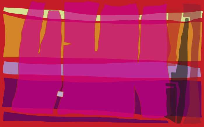 Digitaldrucktapete Composition 4 red-red