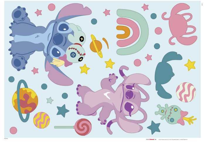 Wandtattoo Disney Stitch World