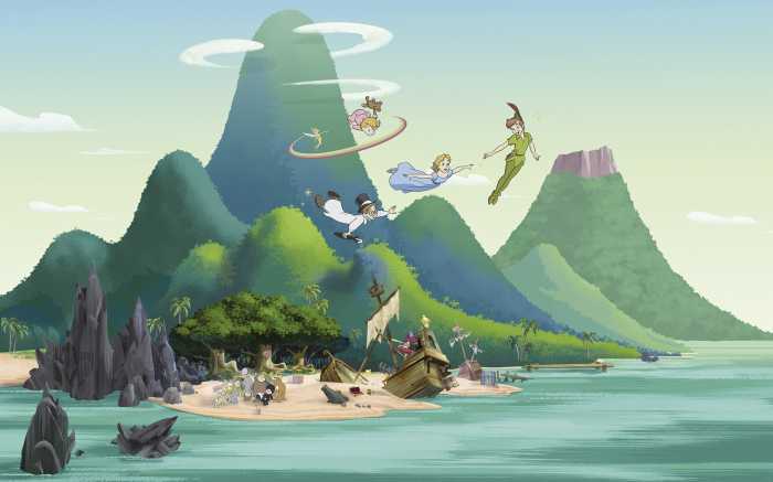 Digitaldrucktapete Disney Peter Pan And the Lost Boys