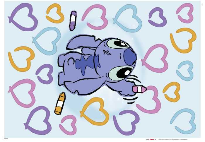 Wandtattoo Disney Stitch Artist