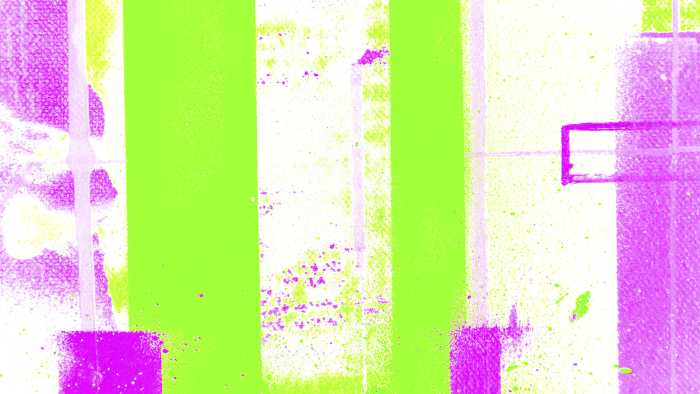 Digitaldrucktapete Traces Drizzling green-rose