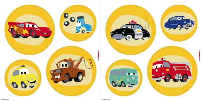 Fenstersticker Cars Ka-Chow Bubbles
