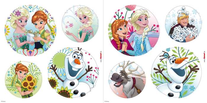 Fenstersticker Frozen Springday Bubbles