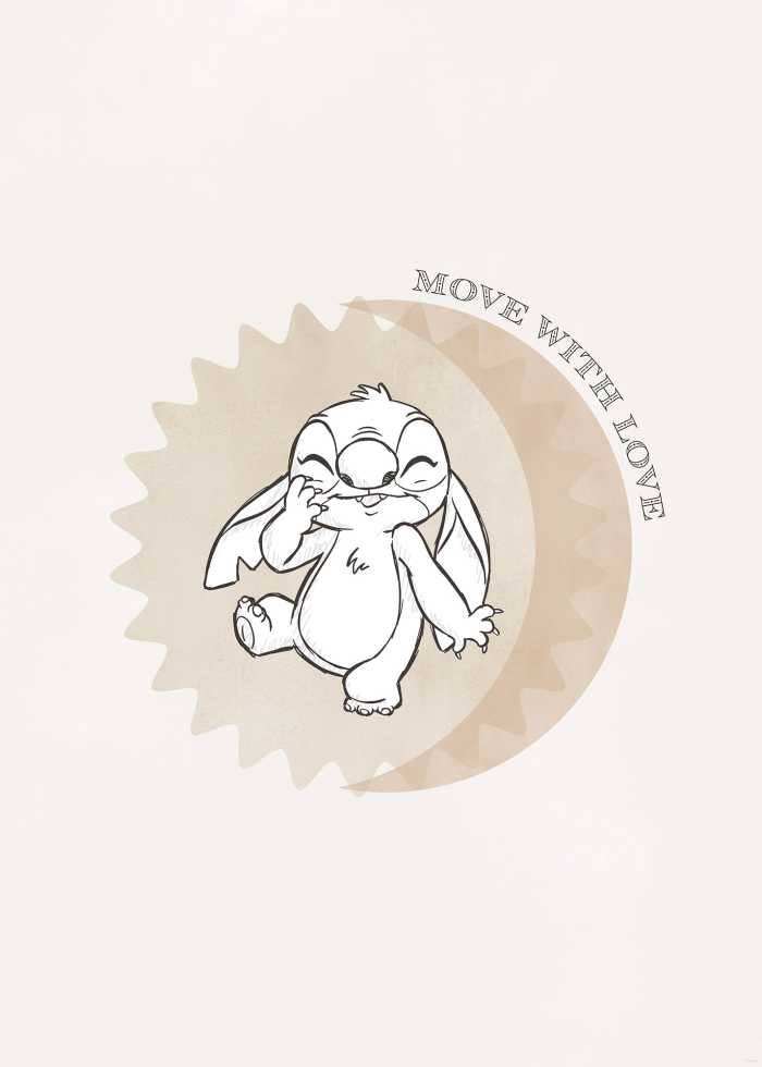 Poster Disney Lilo and Stitch Move with Love