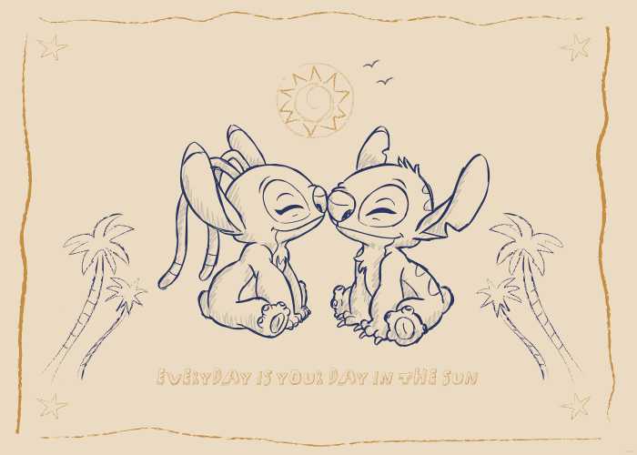 Poster Disney Lilo and Stitch Your Day in the Sun