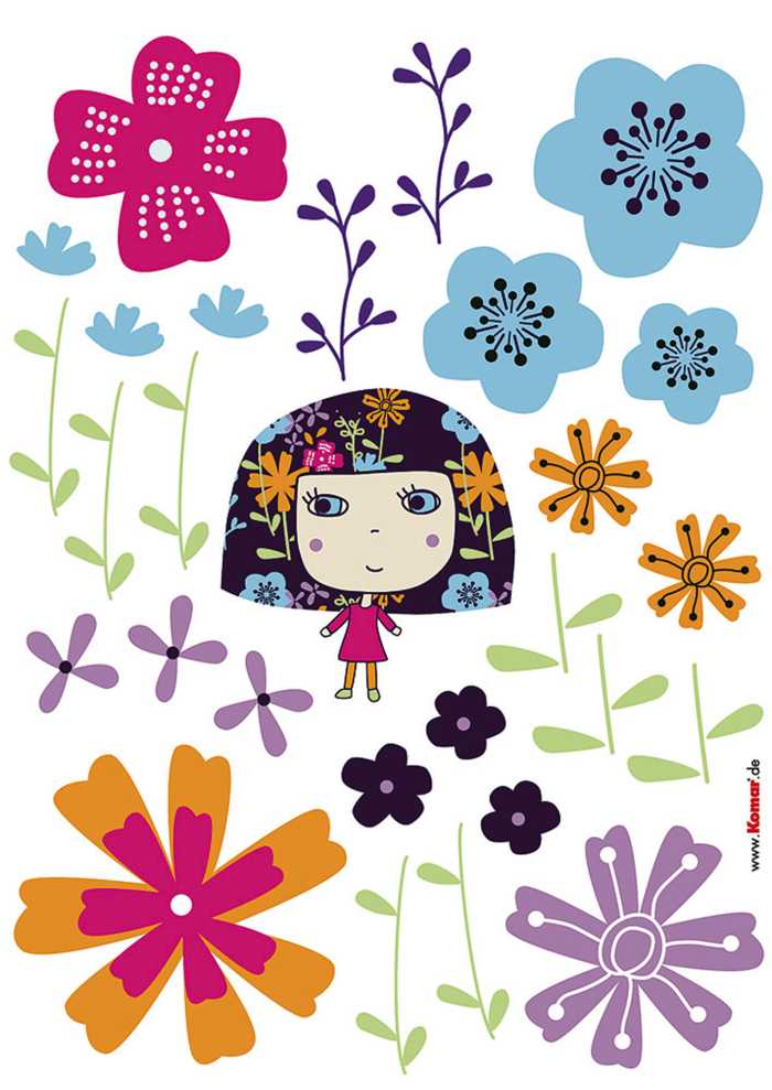 Wandtattoo Flowerine