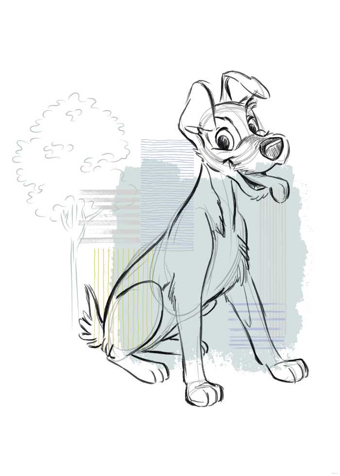 Poster Disney Lady and the Tramp Hello Tramp