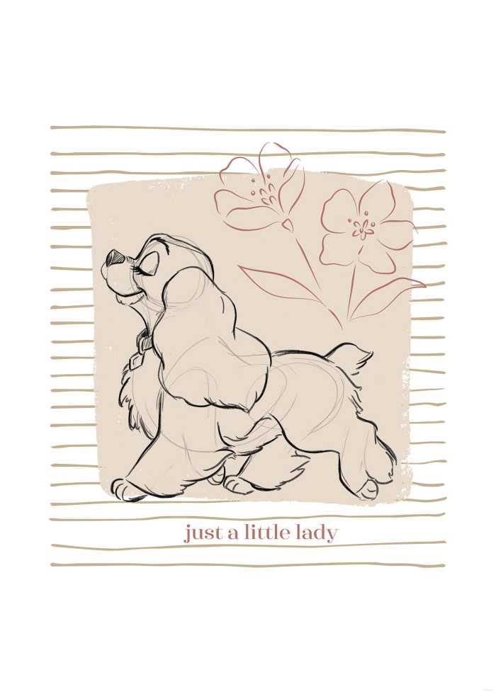 Poster Disney Lady and the Tramp just a Little Lady