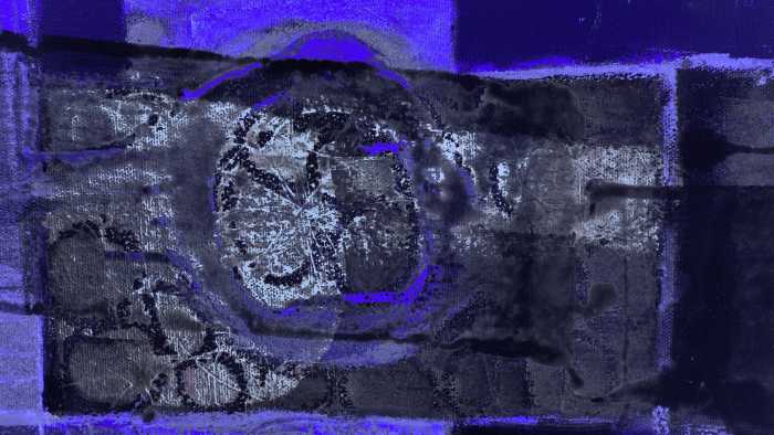 Digitaldrucktapete Lemon Peely blue