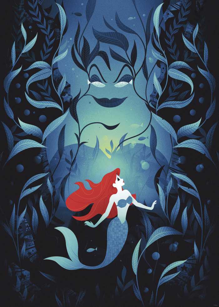 Poster Disney Ariel Ursula