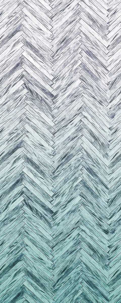 Panel Herringbone Mint Panel