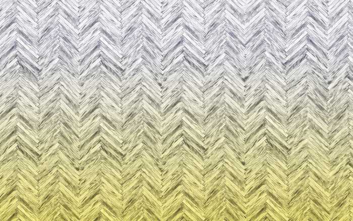 Digitaldrucktapete Herringbone Yellow
