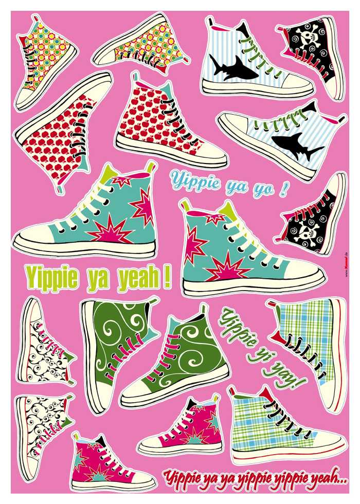 Wandtattoo Sneakers