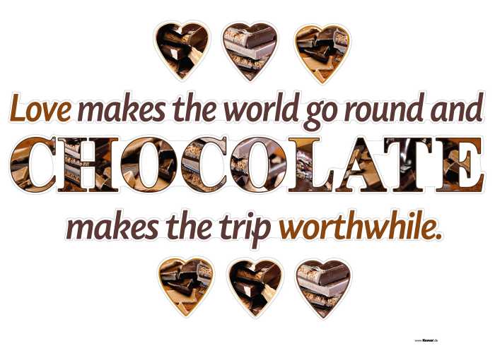 Wandtattoo Chocolate